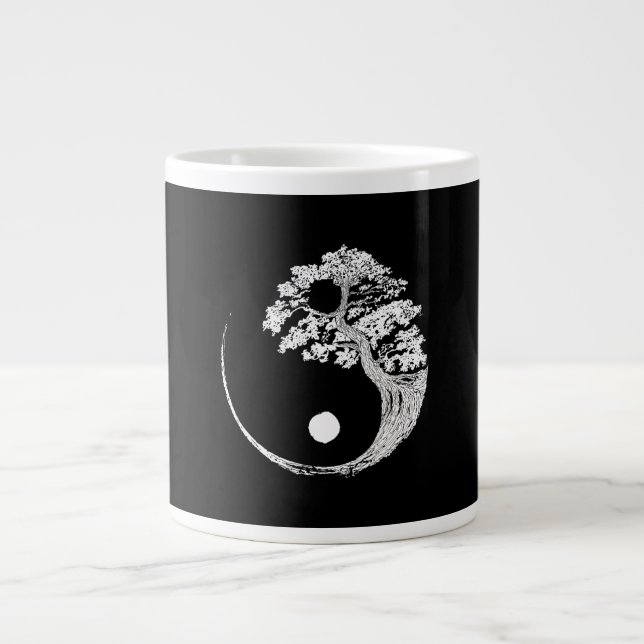Grande Tasse Yin Yang Bonsai Tree Japon, bouddhiste japonais Ze (Devant)