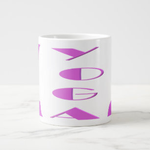 Grande Tasse Yoga méditation détente pale violet blanc yoga