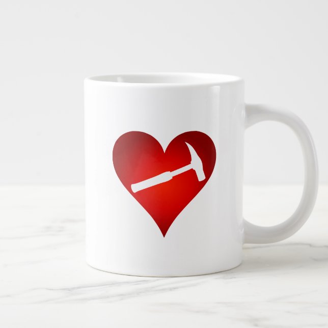 Grande Tasse You Rock My World : Rock Hammer Heart (Droite)