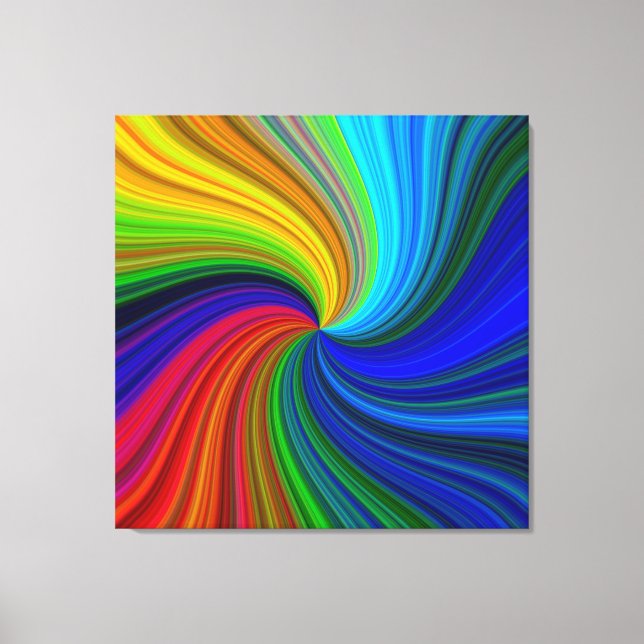 Grande toile Abstraite couleur vive (Recto)