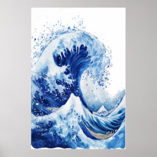 Grande Vague au large de Kanagawa décoration mural
