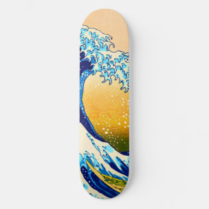 Grande vague au large de Kanagawa Skateboard Deck