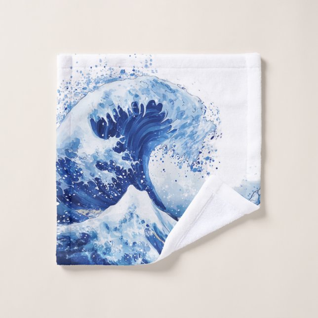 Grande Vague de Kanagawa Rideau de Douche (Gant de toilette)