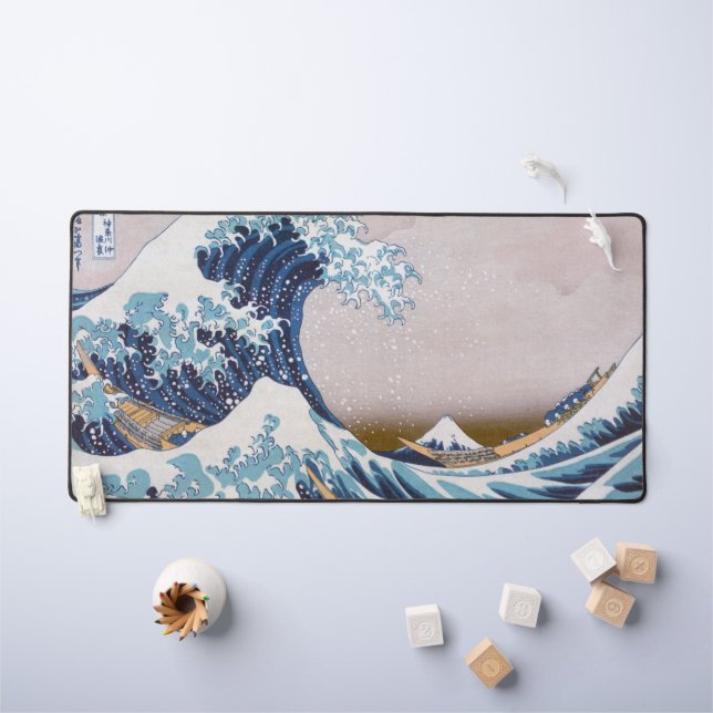 Grande vague du tsunami Kanagawa Japon par Hokusai (Tableau pour enfants)