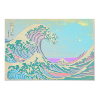 Grande vague Pastel Colors Premium Poster