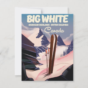 Grande White Colombie-Britannique Canada ski.