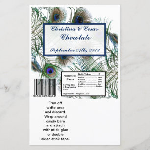 Grandes barrettes de Hershey Peacock Plumes Bleu