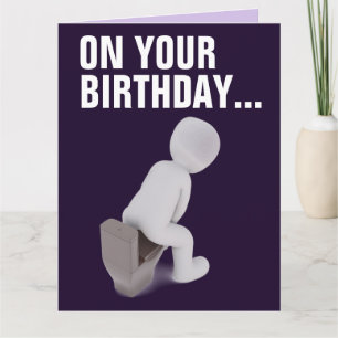 GRANDES CARTES D'ANNIVERSAIRE AMUSANTES BONNES BOW