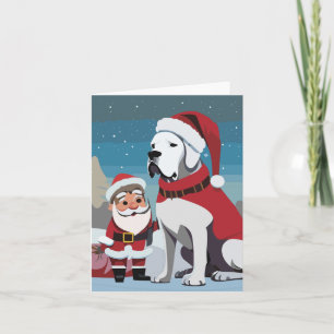 Grandes Cartes de Noël Dane Santadog