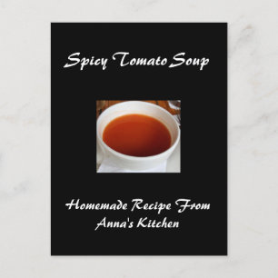 Grandes cartes de recettes personnalisées