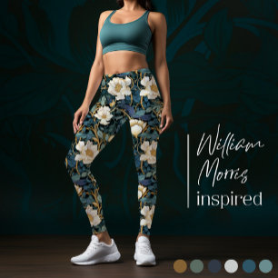 Grandes Fleurs William Morris Leggings Inspiré