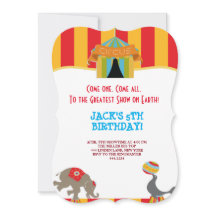 GRANDES INVITATIONS D'ANNIVERSAIRE DU CIRQUE DE HA