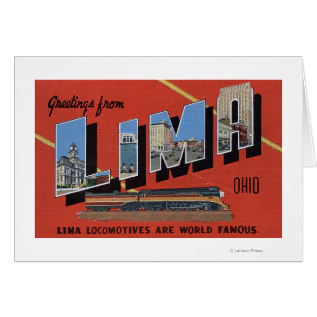 Grandes Lettres - Lima Locomotives sont Monde (Devant horizontal)