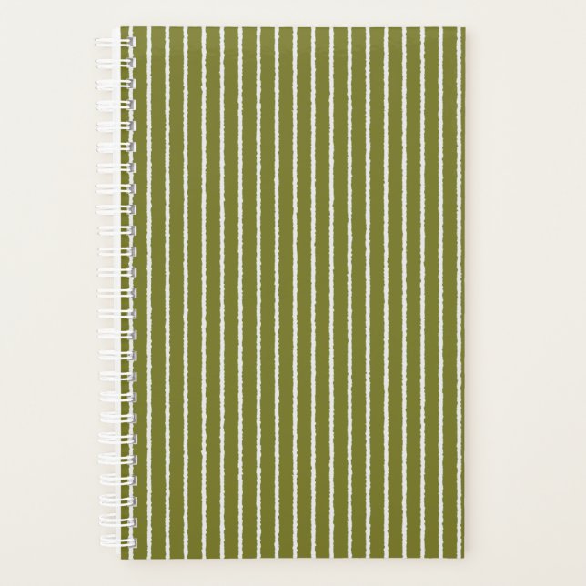 Grandes vertes et blanches d'olive avec lignes iné (Devant)