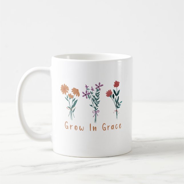 Grandir en Grace Christian Mug (Gauche)