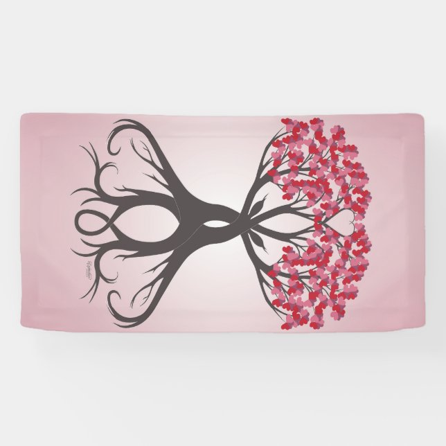 Grandir ensemble avec la bannière d'amour (Horizontal)