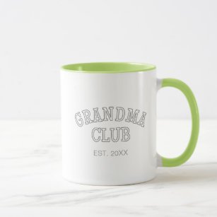Grandma Cadeau Personnalisé Grandma Club Café Mug