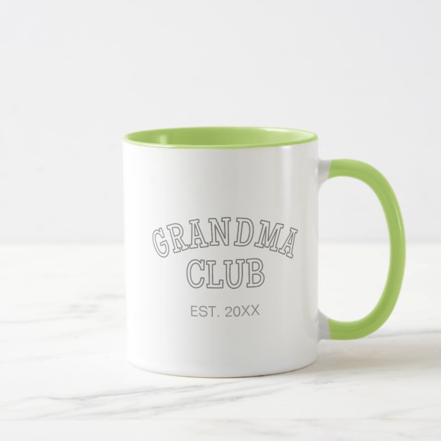 Grandma Cadeau Personnalisé Grandma Club Café Mug (Droite)