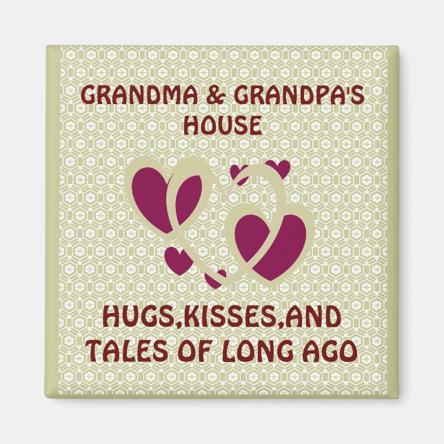GRANDMA ET GRANDPAS MAISON MAGNET (Devant)