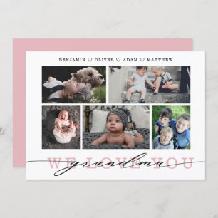 Grandma Photo Collage Carte Fête des Mères