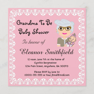 GrandMa sera Baby shower Invitation