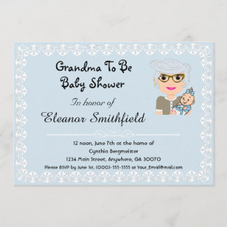 GrandMa sera une invitation Baby shower