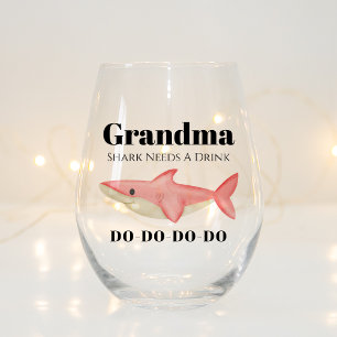 Grandma Shark A Besoin D'Un Verre Do Do Do Funny C