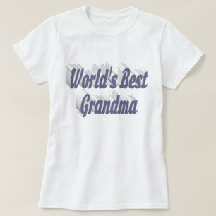 Grandma texte gris T-shirt