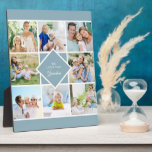Grandma We Love You 8 Photo Collage Plaque<br><div class="desc">Plaque photo élégante pour votre grand-mère - ou personnalisez-la pour tout ce que vous voulez. Téléchargez 8 de vos photos préférées et celles-ci seront affichées au format carré / instagram dans un simple collage photo style grille. Le texte au milieu dit "Nous vous aimons grand-mère" et est entièrement modifiable -...</div>