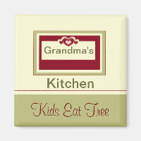 GRANDMA'S KITCHEN/KIDS MANGE GRATUITEMENT MAGNET