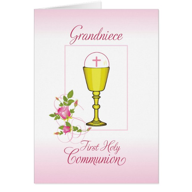 Grandniece Pink First Holy Communion, Chalice (Devant)