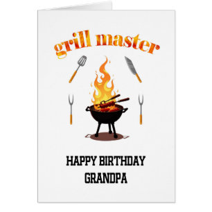 Grandpa Grill Master Anniversaire