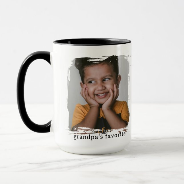 Grandpas Favorite Funny Photo Custom Mug  (Gauche)