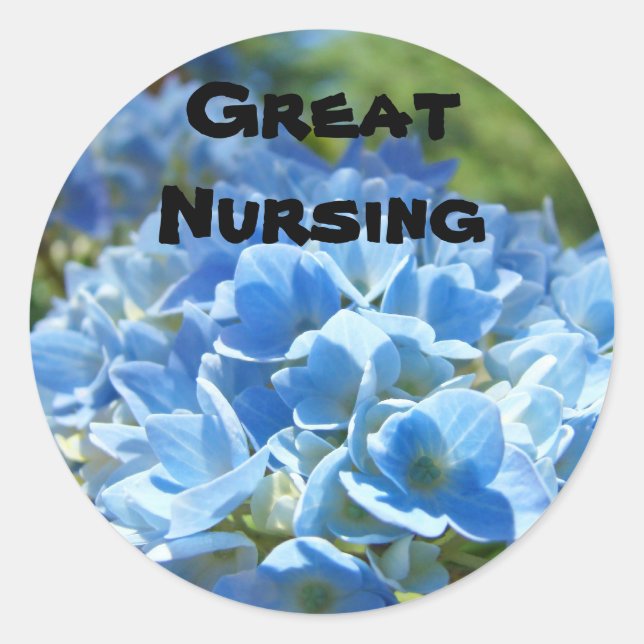 Grands autocollants de soins infirmiers Fleurs d'h (Devant)