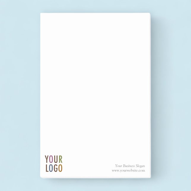 Grands blocs-notes Post-it® avec logo d'entreprise (MISOOK Large Post-it Notes with Logo)