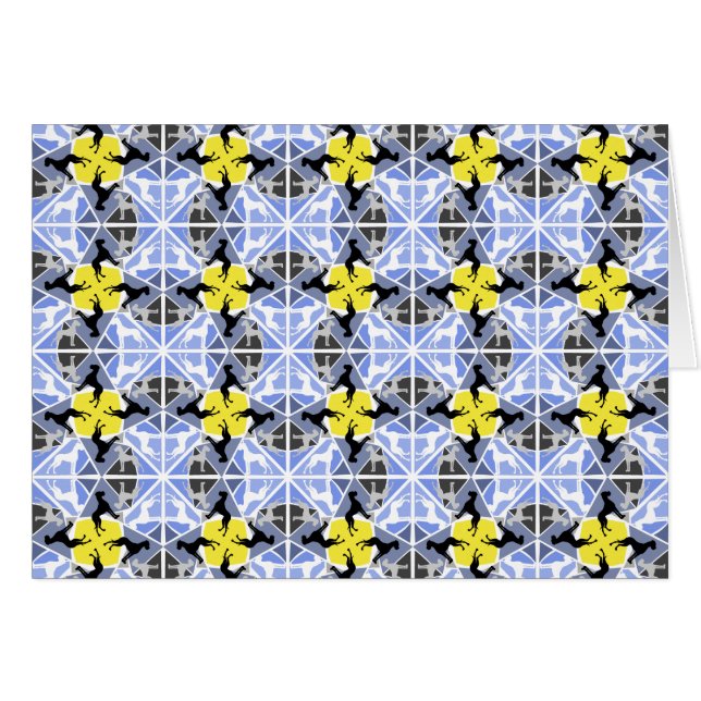 Grands Danois bleus jaunes (Devant horizontal)