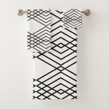 Grands diamants noirs et blancs