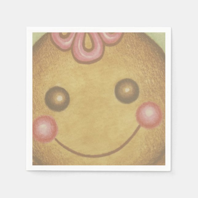 Grands serviettes en papier en forme de biscuit de (Devant)