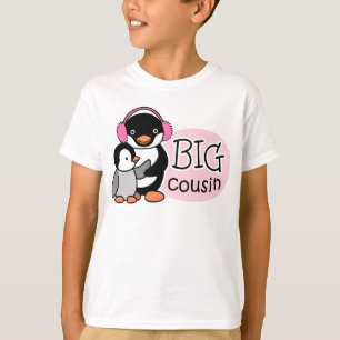 Grands T-shirts de pingouin de cousin