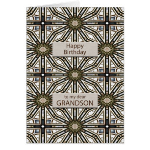 Grandson Anniversaire Mandala Design Abstrait