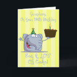 Grandson Mange Plus Gâteau 19e carte d'anniversair<br><div class="desc">carte</div>