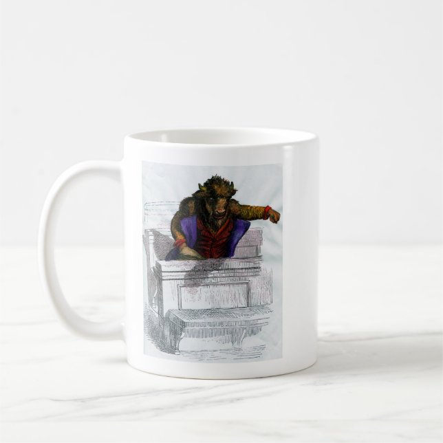 Grandville Sheeple Zendula Bison Café Mug (Gauche)