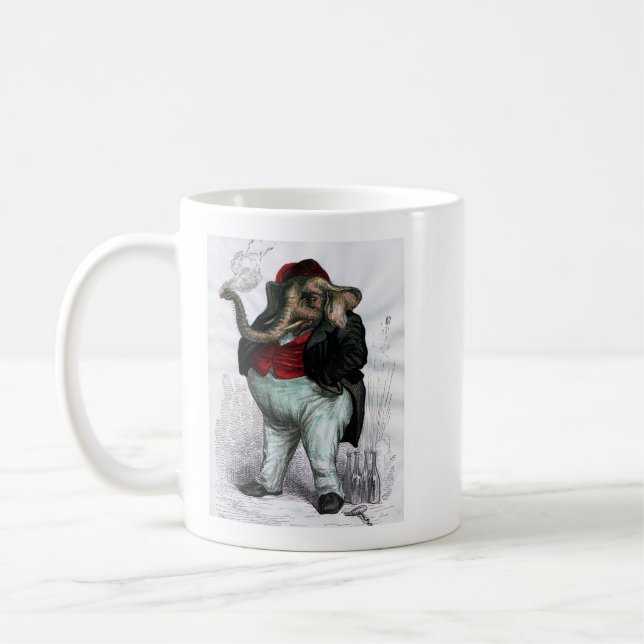 Grandville Sheeple Zendula Elephant Coffee Mug (Gauche)