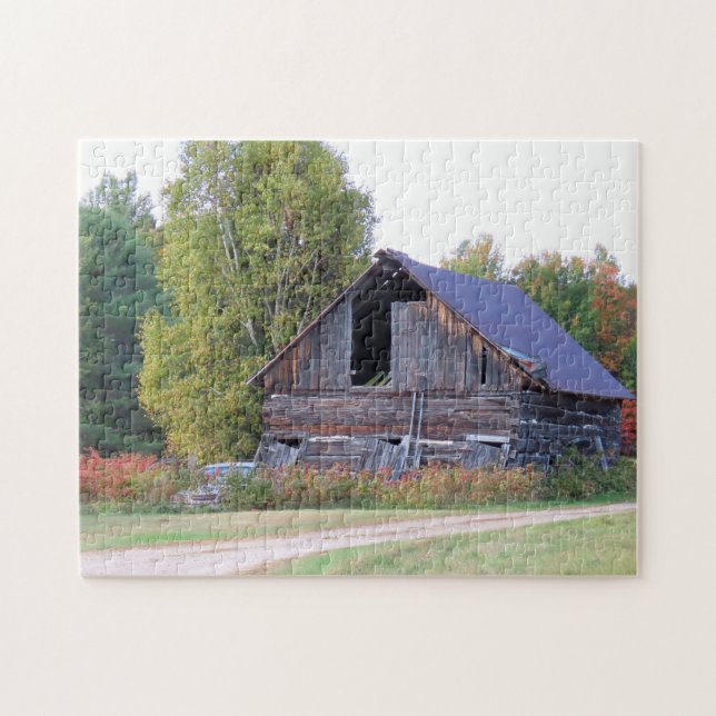 Grange Altéré par les Intempéries Puzzle (Horizontal)