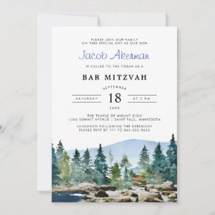 Grange aquarelle Barn Bar Mitzvah