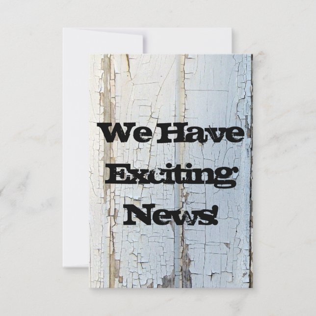 Grange Blanche Bois Rustique Enregistrer La Date (Devant)