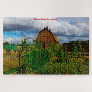 Grange de style ancien Wyoming. Puzzle
