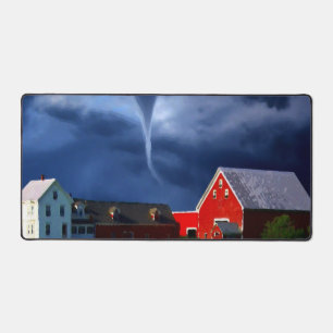 Grange Rouge Tornade Orage Tempête Extrême