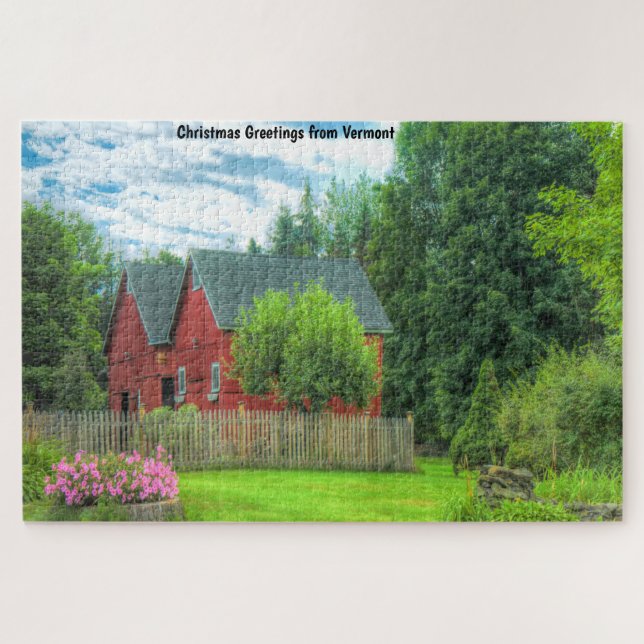 Grange rustique Vermont. Puzzle (Horizontal)