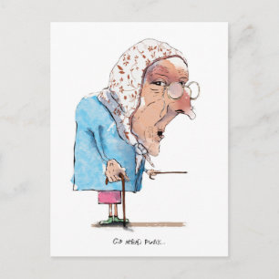 Granny Gets Mad carte postale !